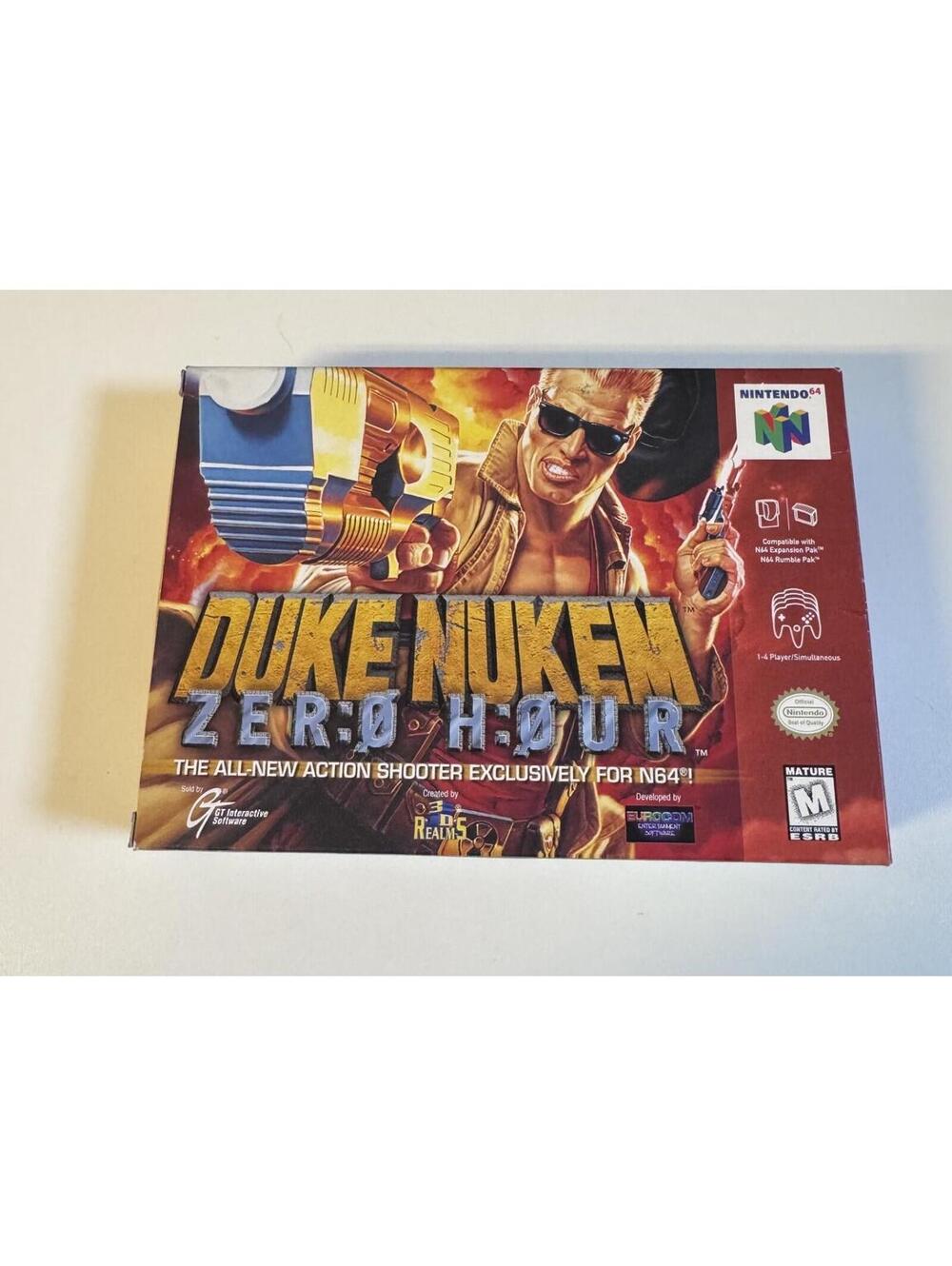 Duke Nukem Zero Hour Nintendo 64 Video Game CIB Complete Tested